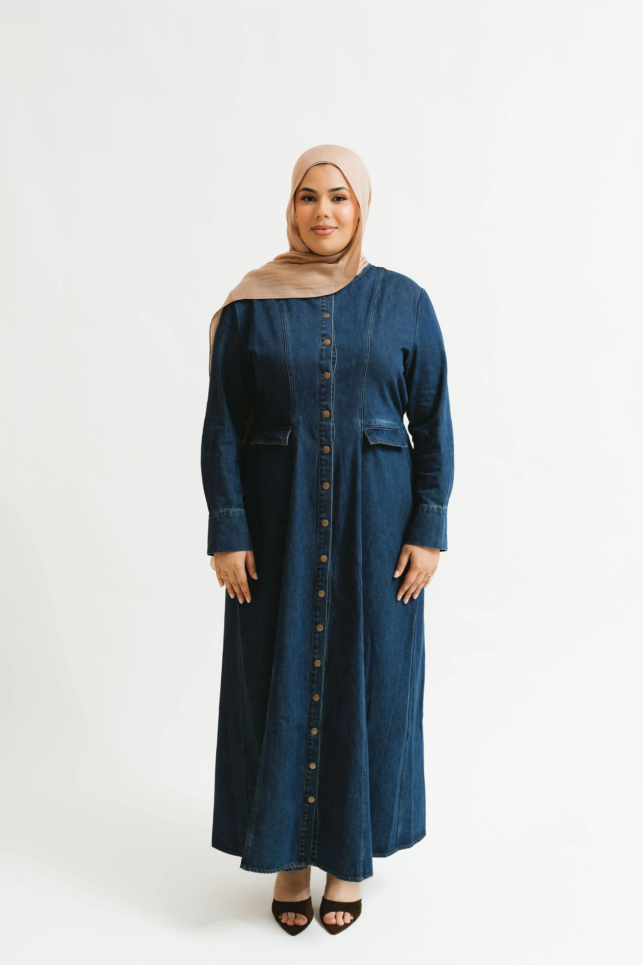 Aliyah Denim Dress - Image 7