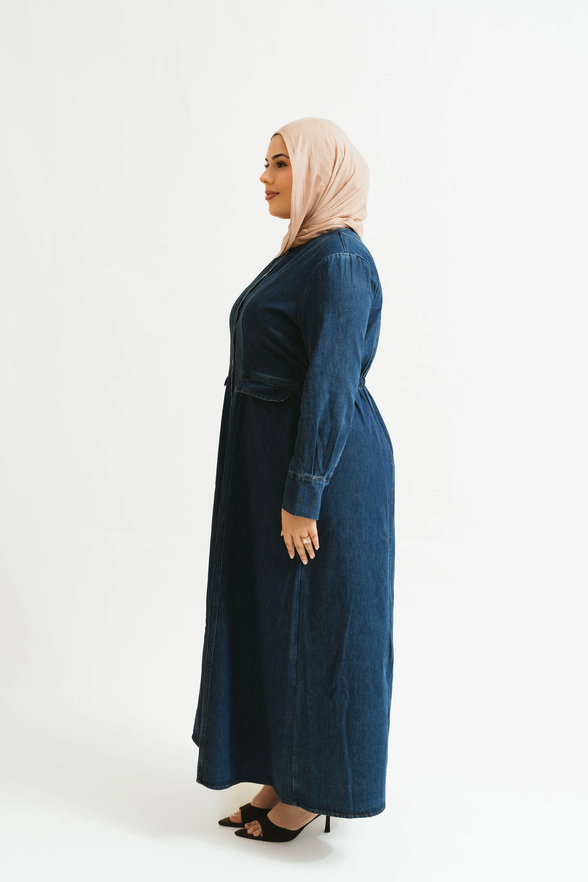 Aliyah Denim Dress - Image 8