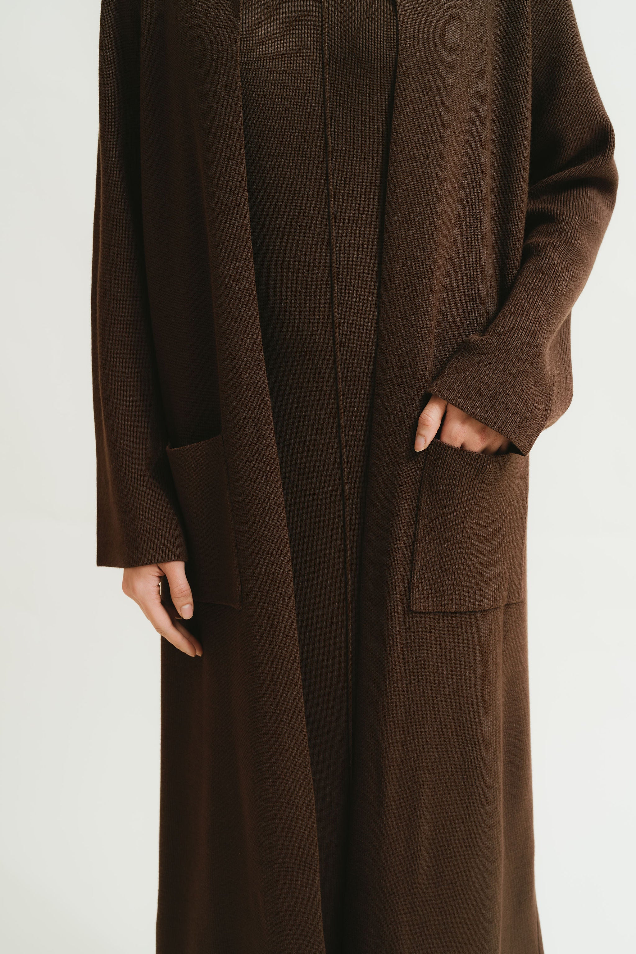 Lileian Knit Dress Set (Espresso) - Image 3