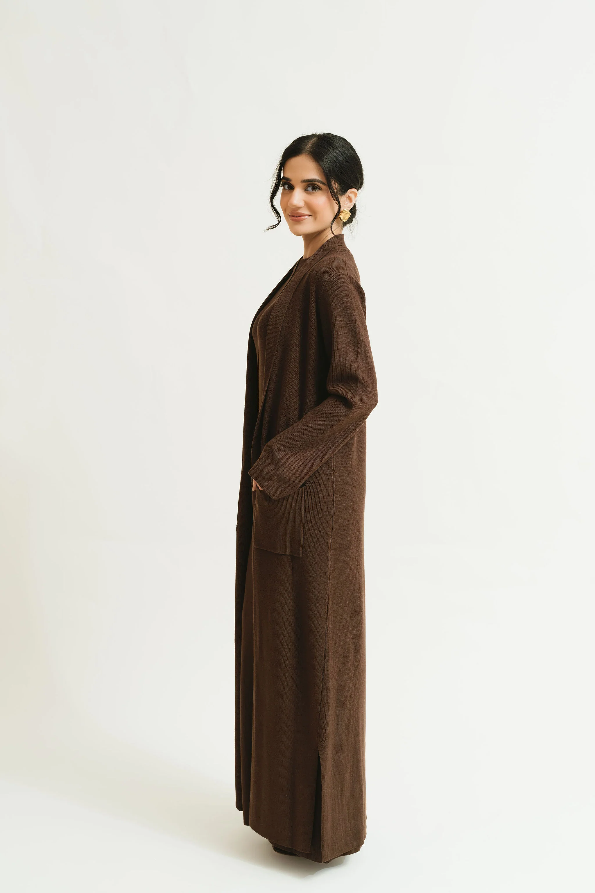 Lileian Knit Dress Set (Espresso) - Image 4