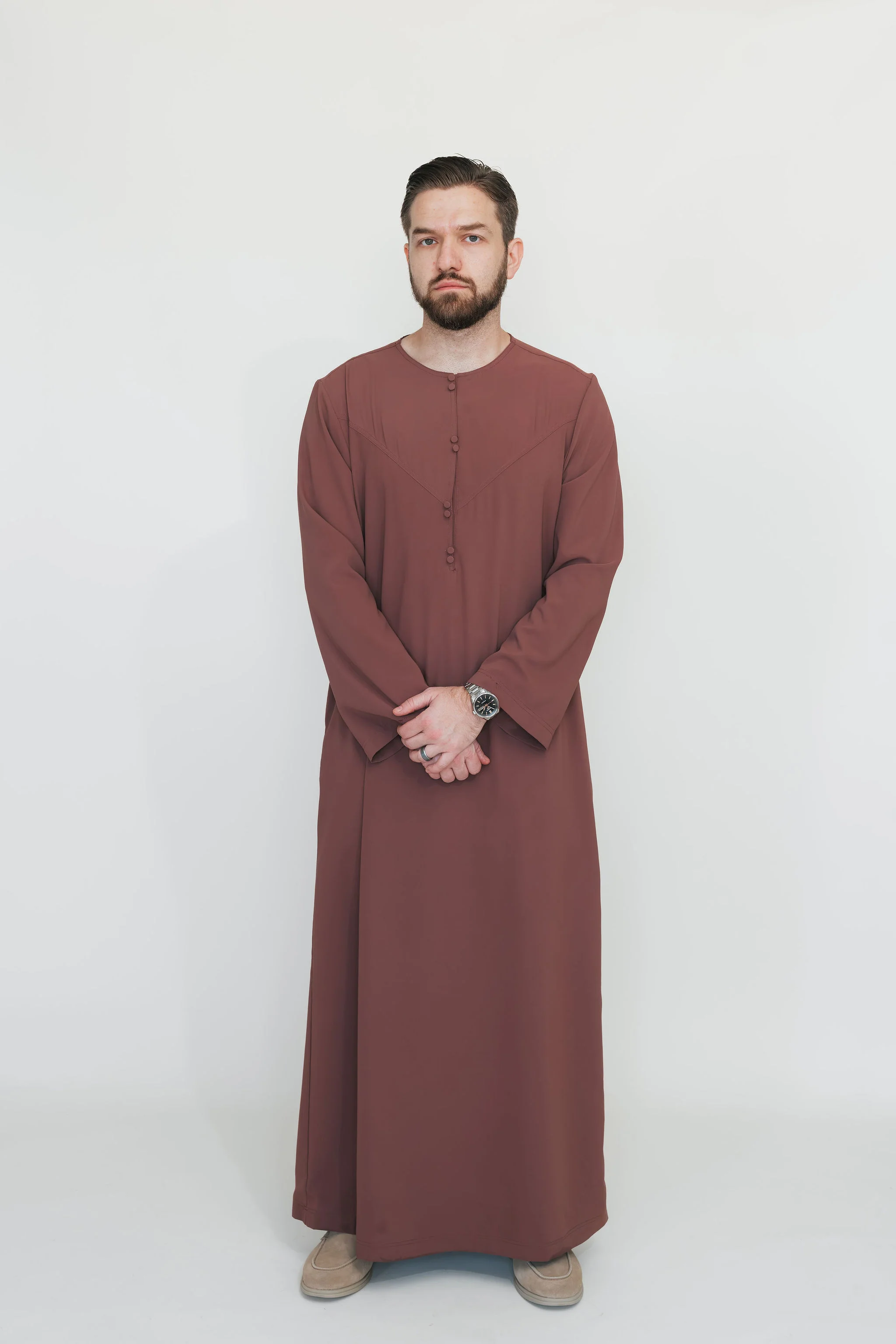Mens Thobe (Mahogany) - Image 3