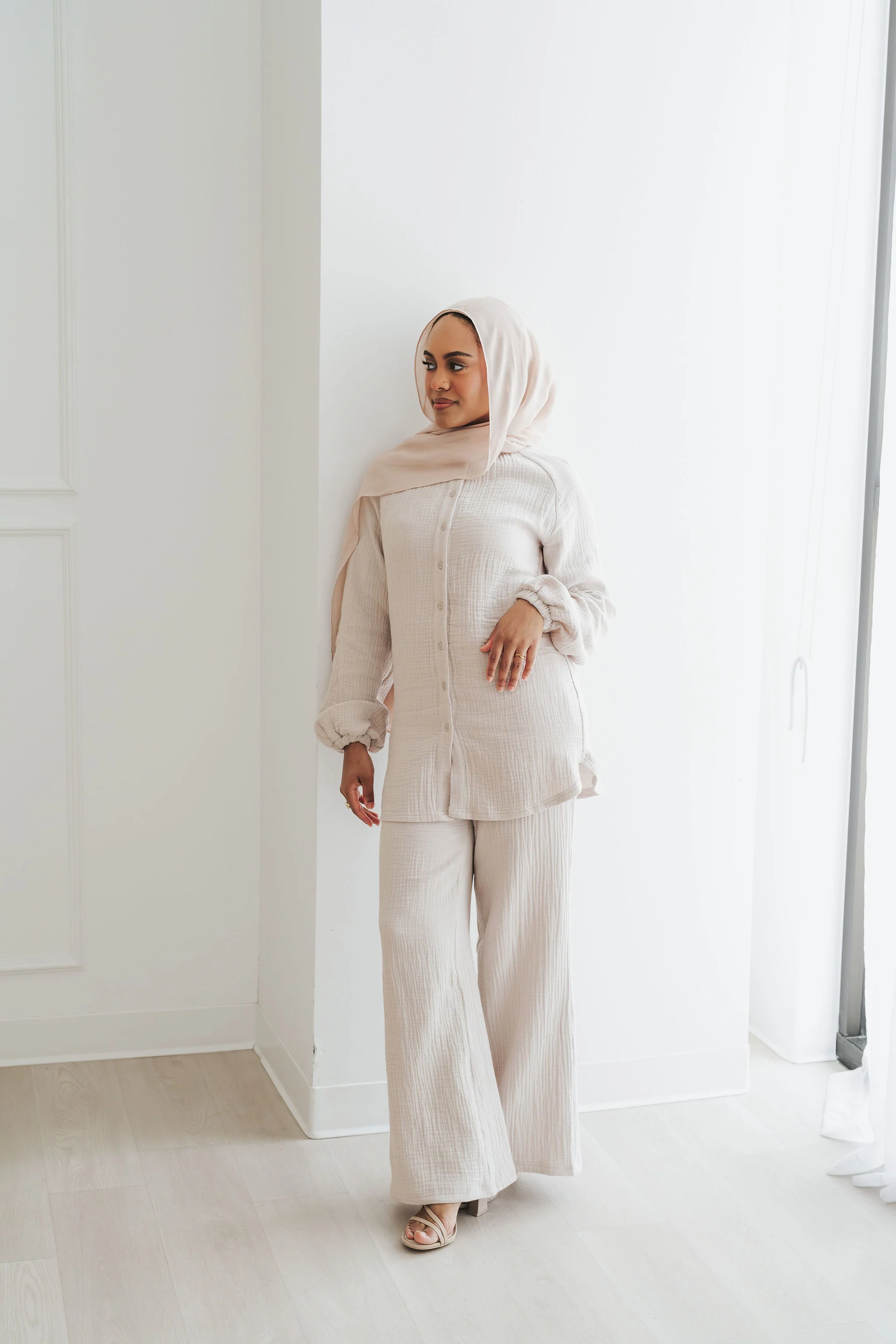 Rima Top & Pant Set (Stone) - Image 9