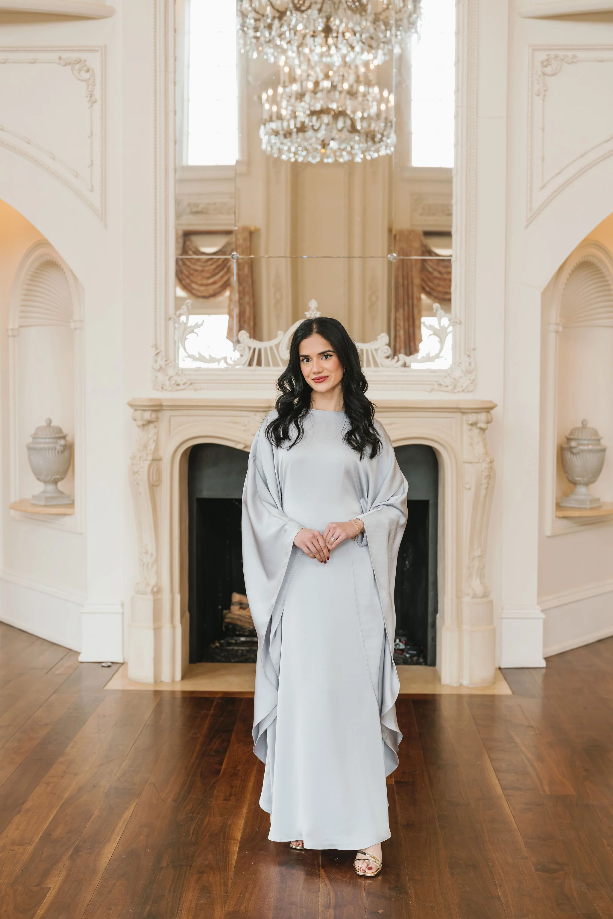 Sahar Butterfly Kaftan (Moonstone Blue) - Image 12