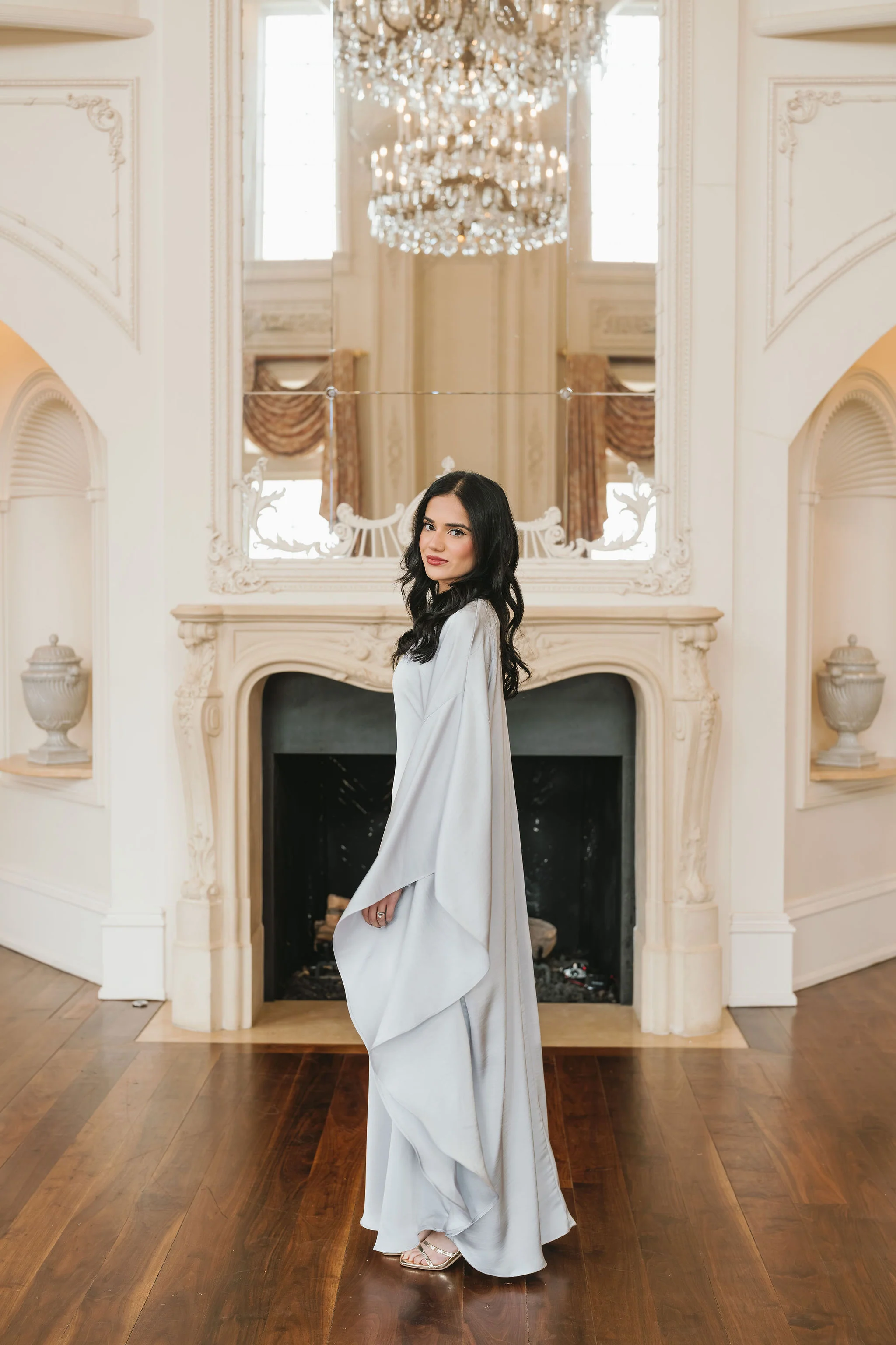 Sahar Butterfly Kaftan (Moonstone Blue) - Image 13