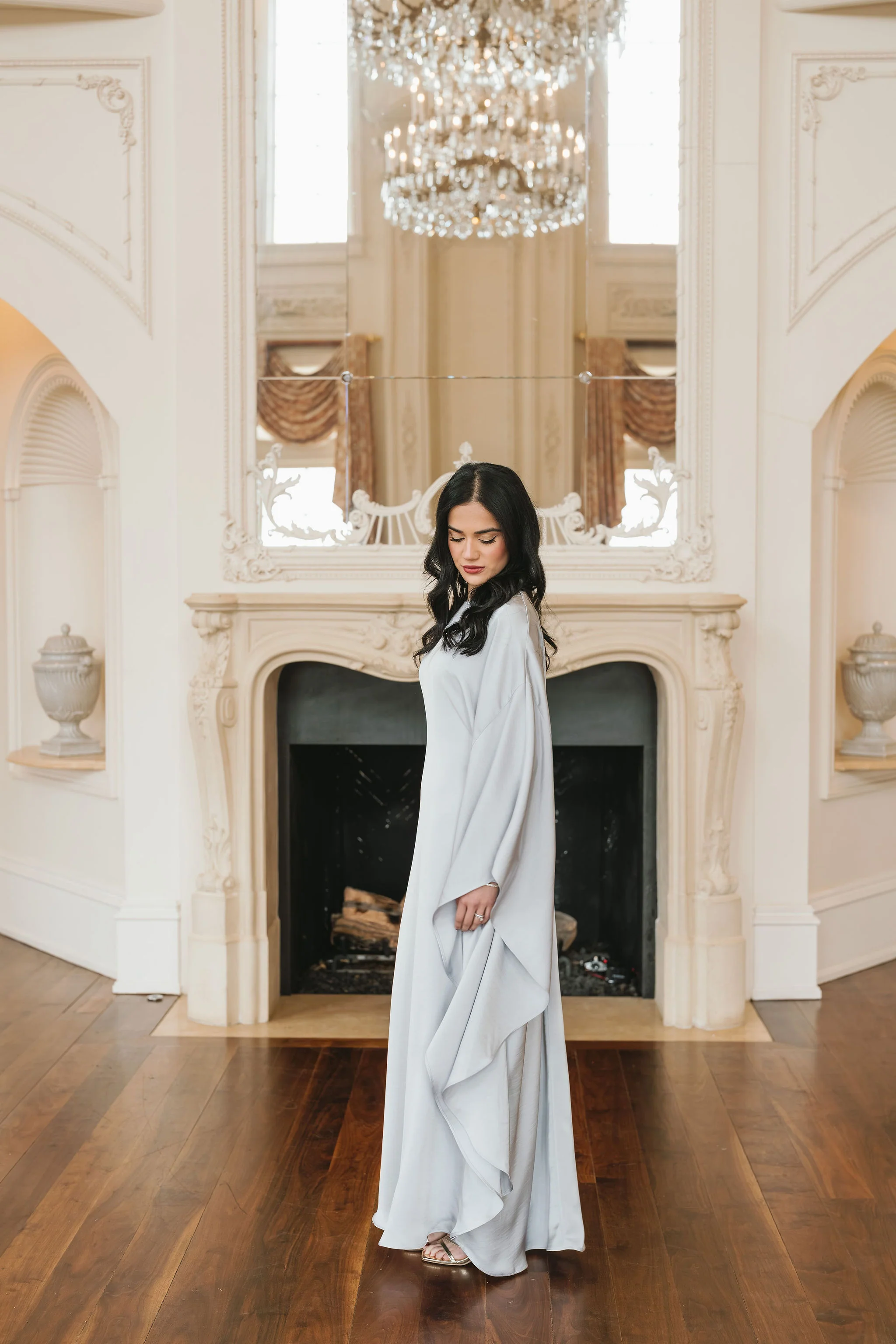 Sahar Butterfly Kaftan (Moonstone Blue) - Image 15