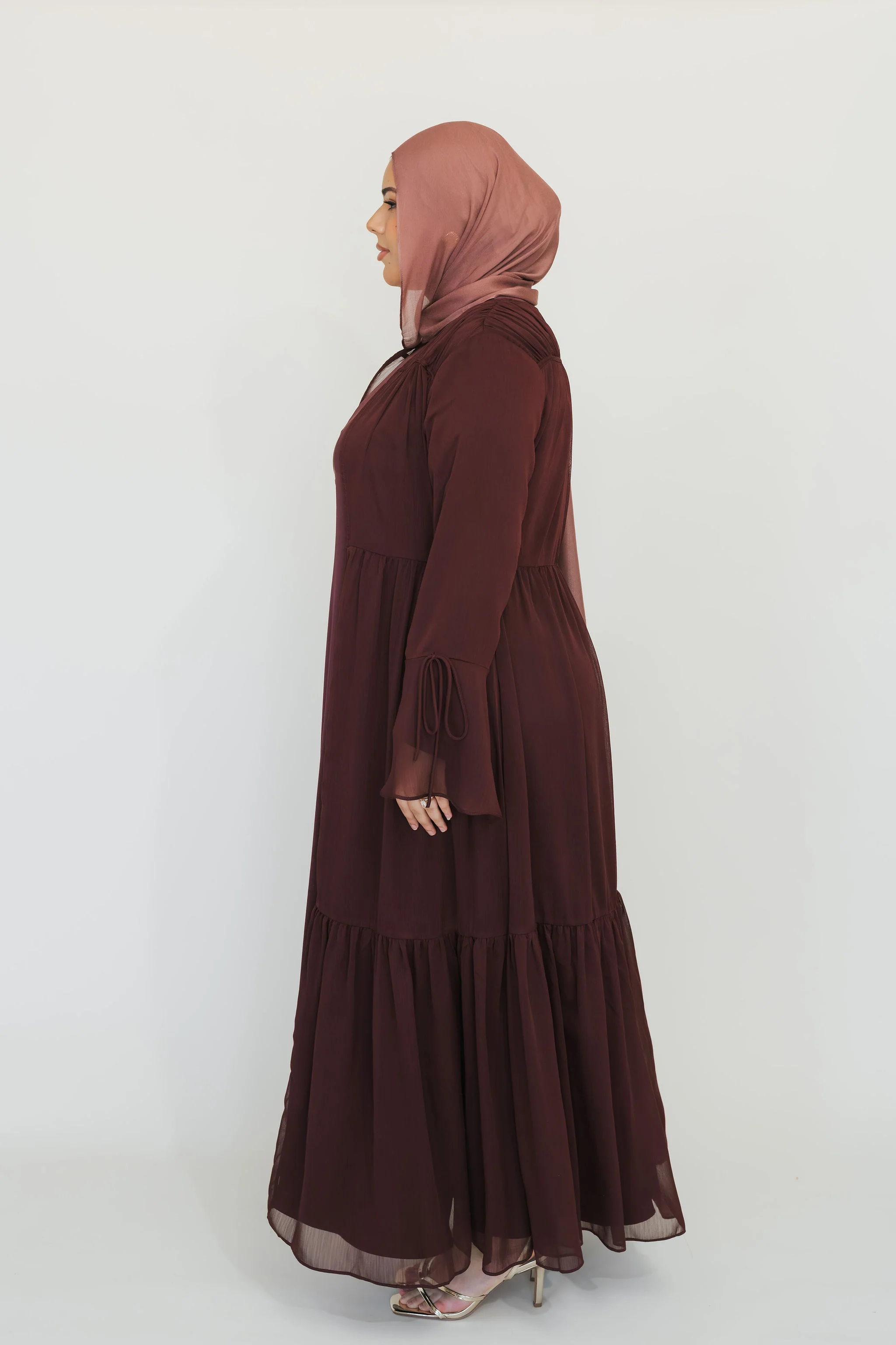 Sofia Abaya Set (Crushed Plum) - Image 13