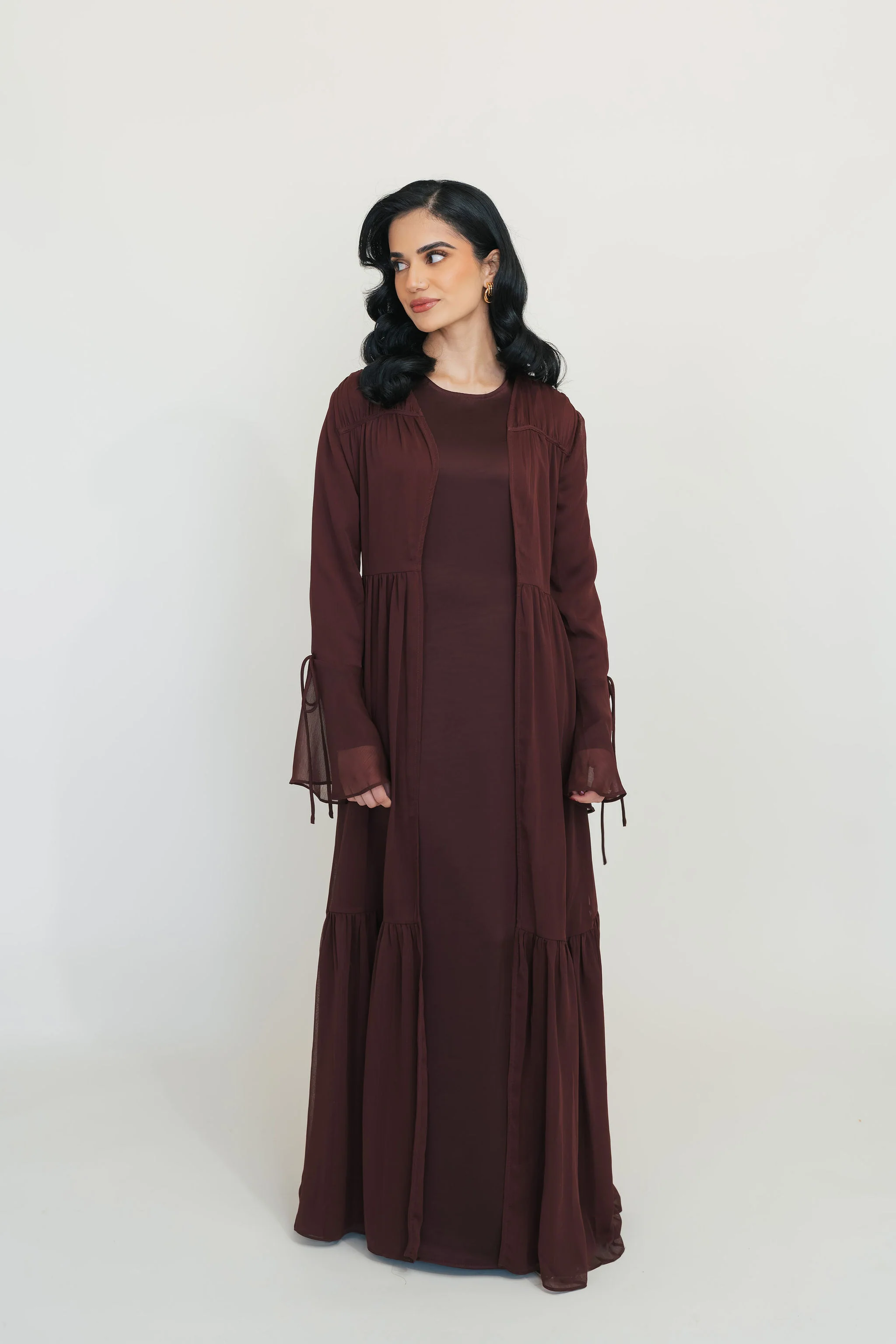 Sofia Abaya Set (Crushed Plum) - Image 4