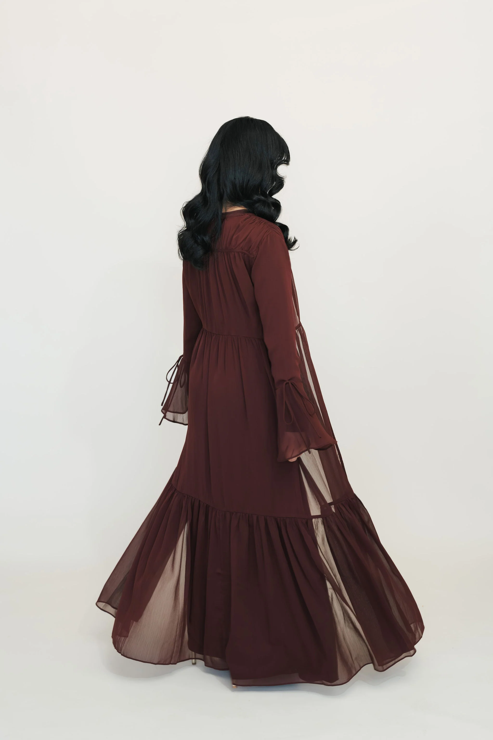 Sofia Abaya Set (Crushed Plum) - Image 5