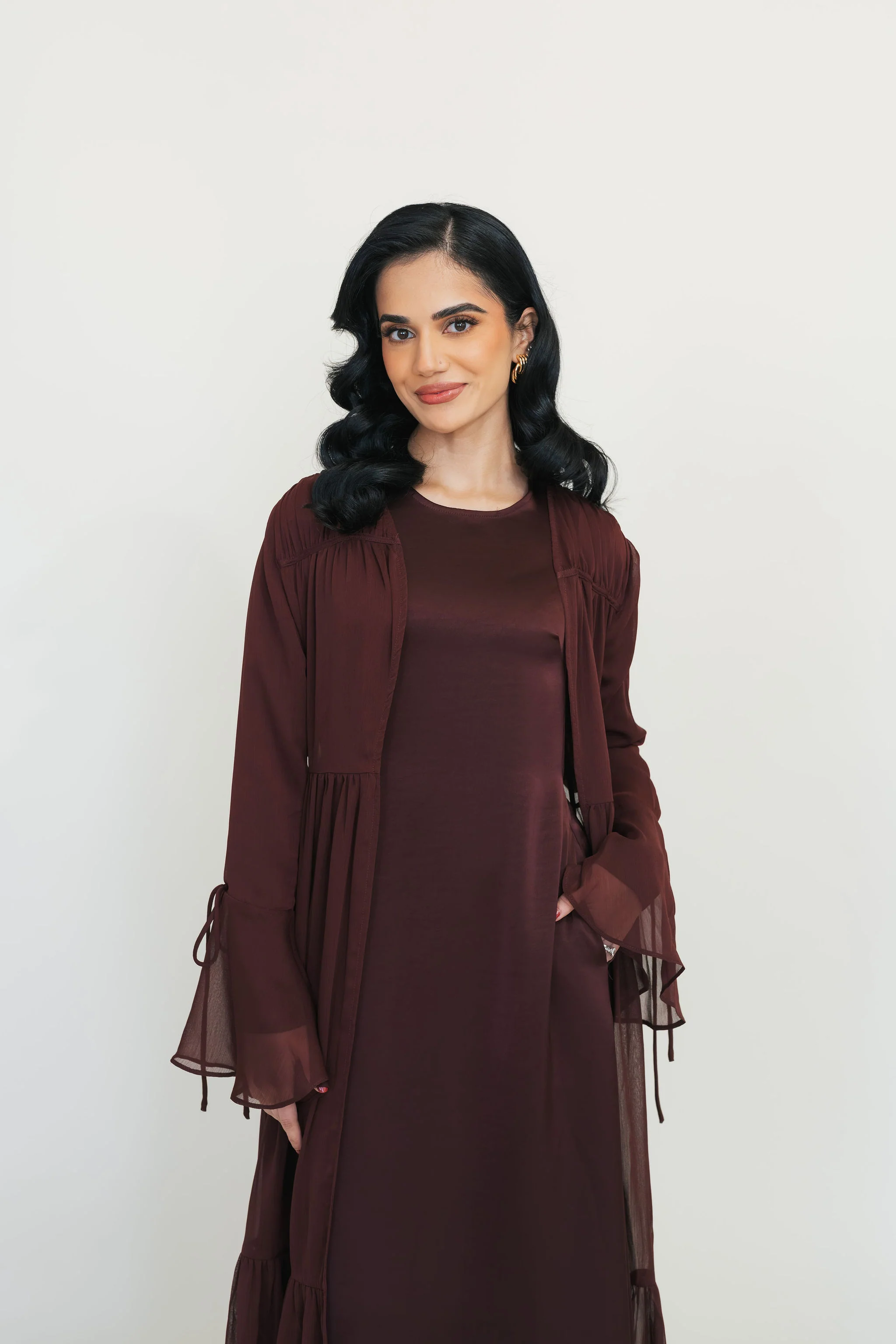 Sofia Abaya Set (Crushed Plum) - Image 7