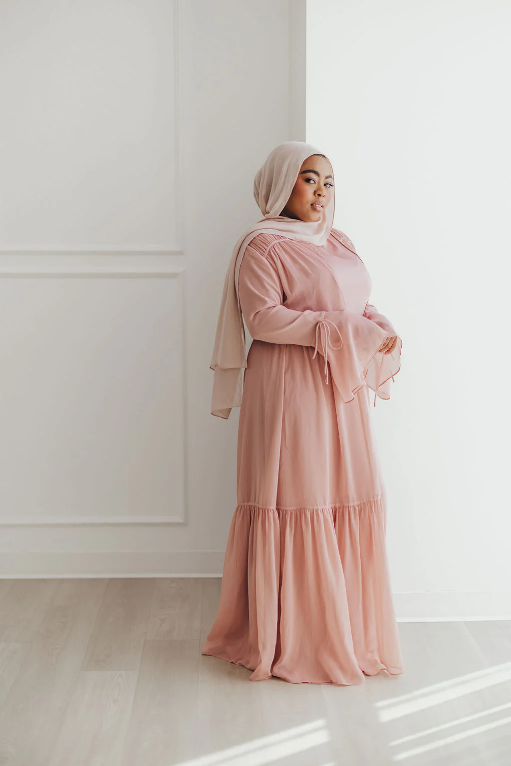 Sofia Abaya Set (Desert Rose) - Image 10