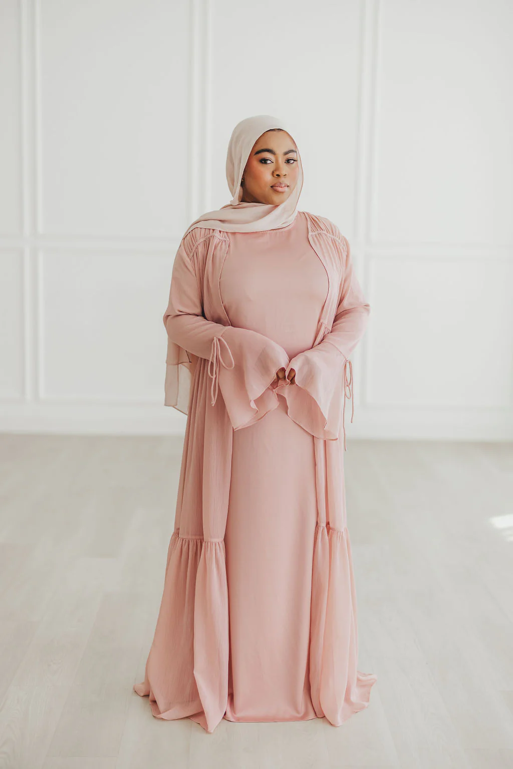 Sofia Abaya Set (Desert Rose) - Image 9