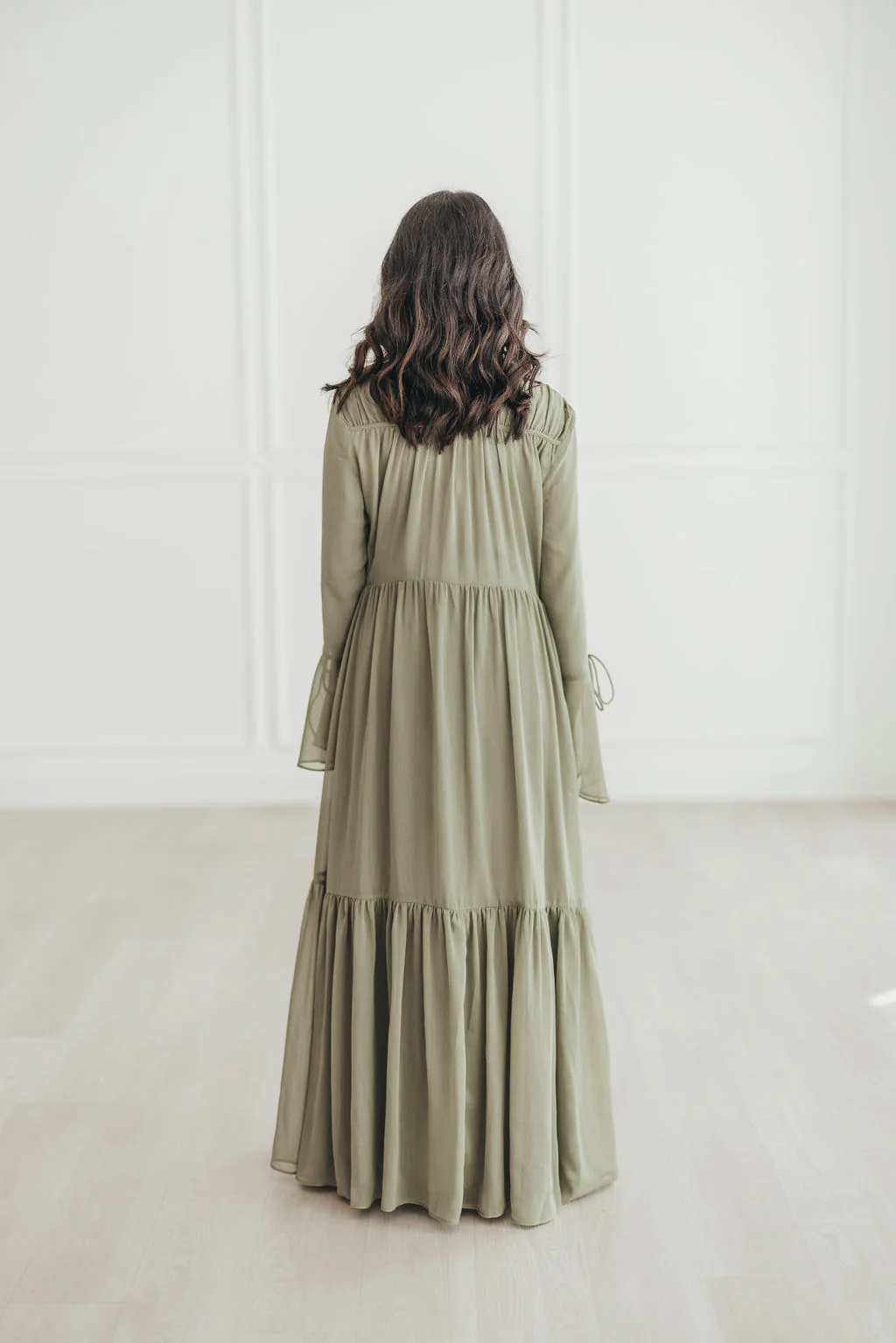 Sofia Abaya Set (Light Olive) - Image 6