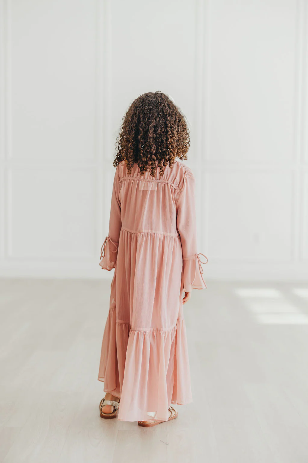 Sofia Girls Abaya Set (Desert Rose) - Image 3
