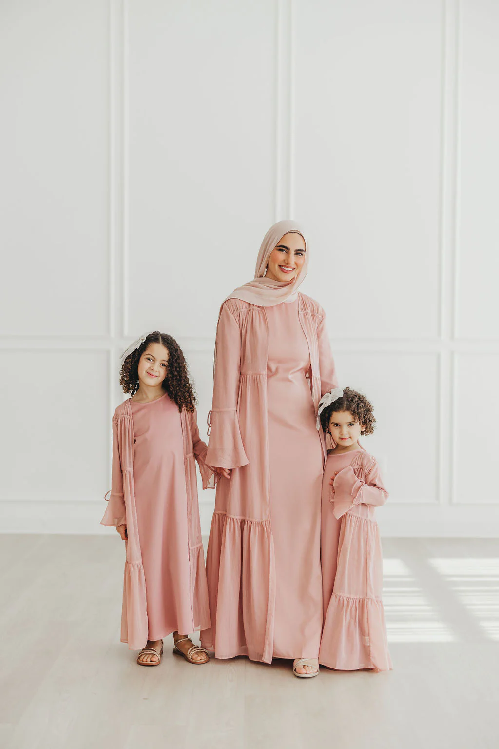 Sofia Girls Abaya Set (Desert Rose) - Image 4