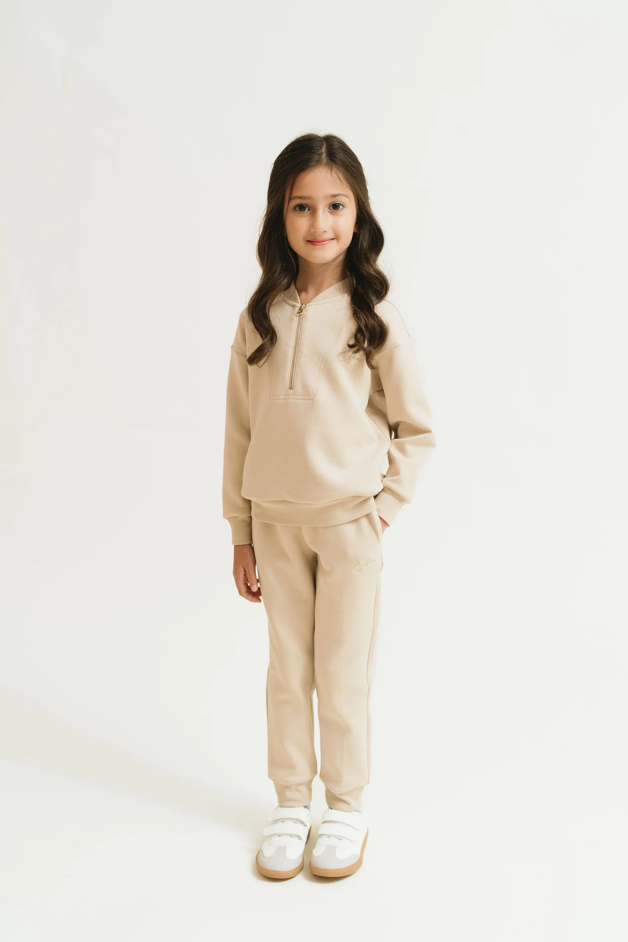 The Mini Signature Tracksuit (Classic Beige) - Image 3