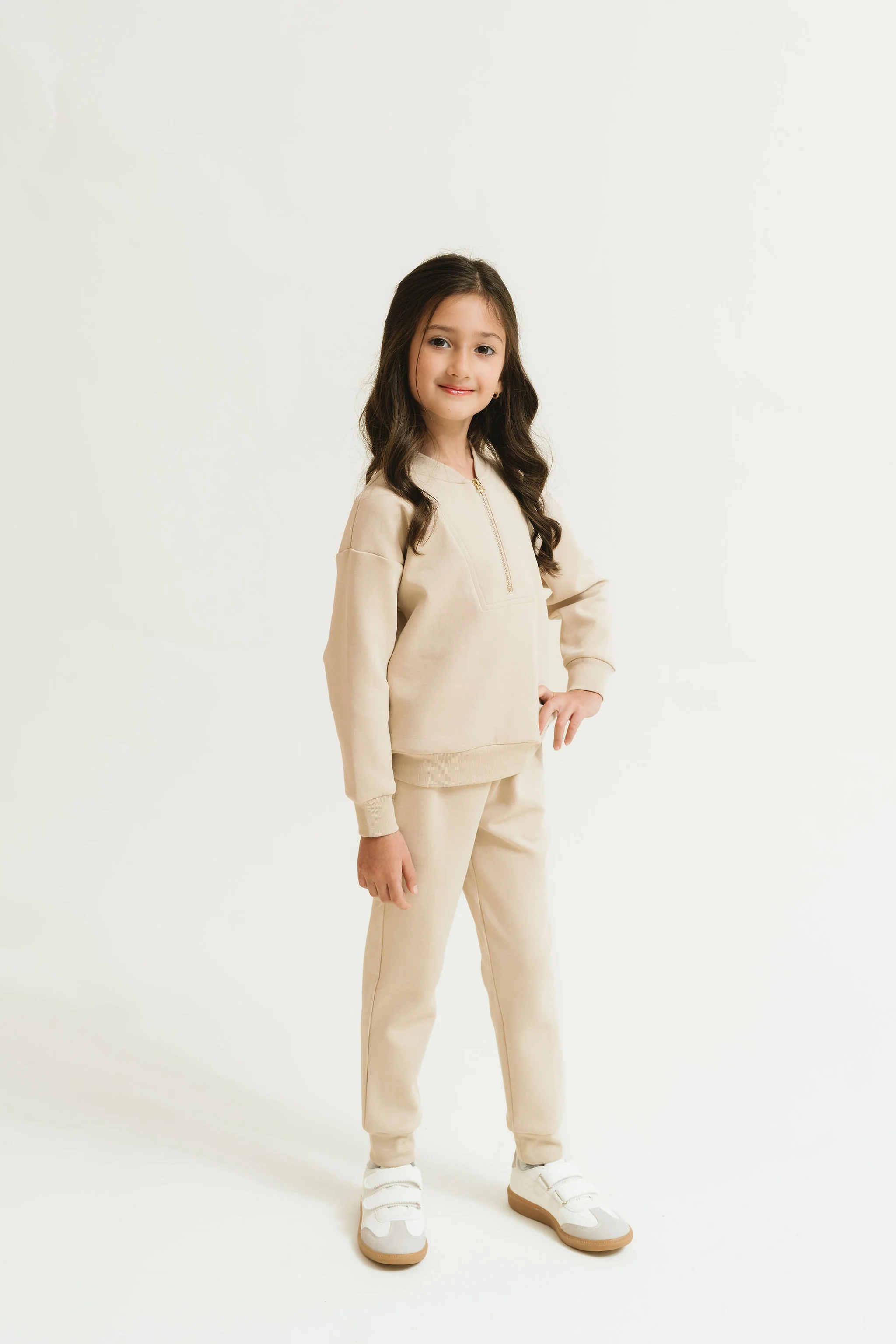 The Mini Signature Tracksuit (Classic Beige) - Image 6