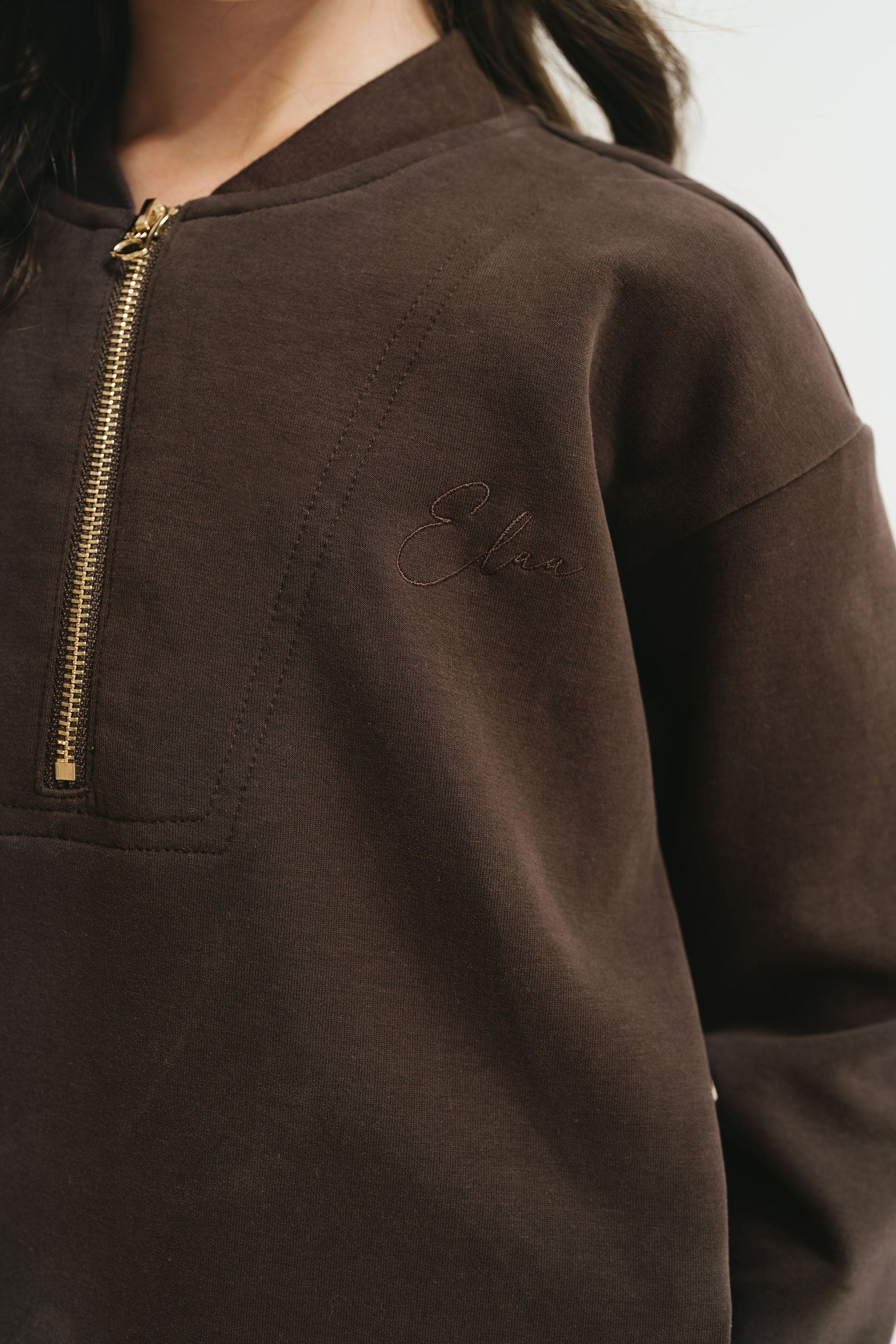 The Mini Signature Tracksuit (Dark Chocolate) - Image 4