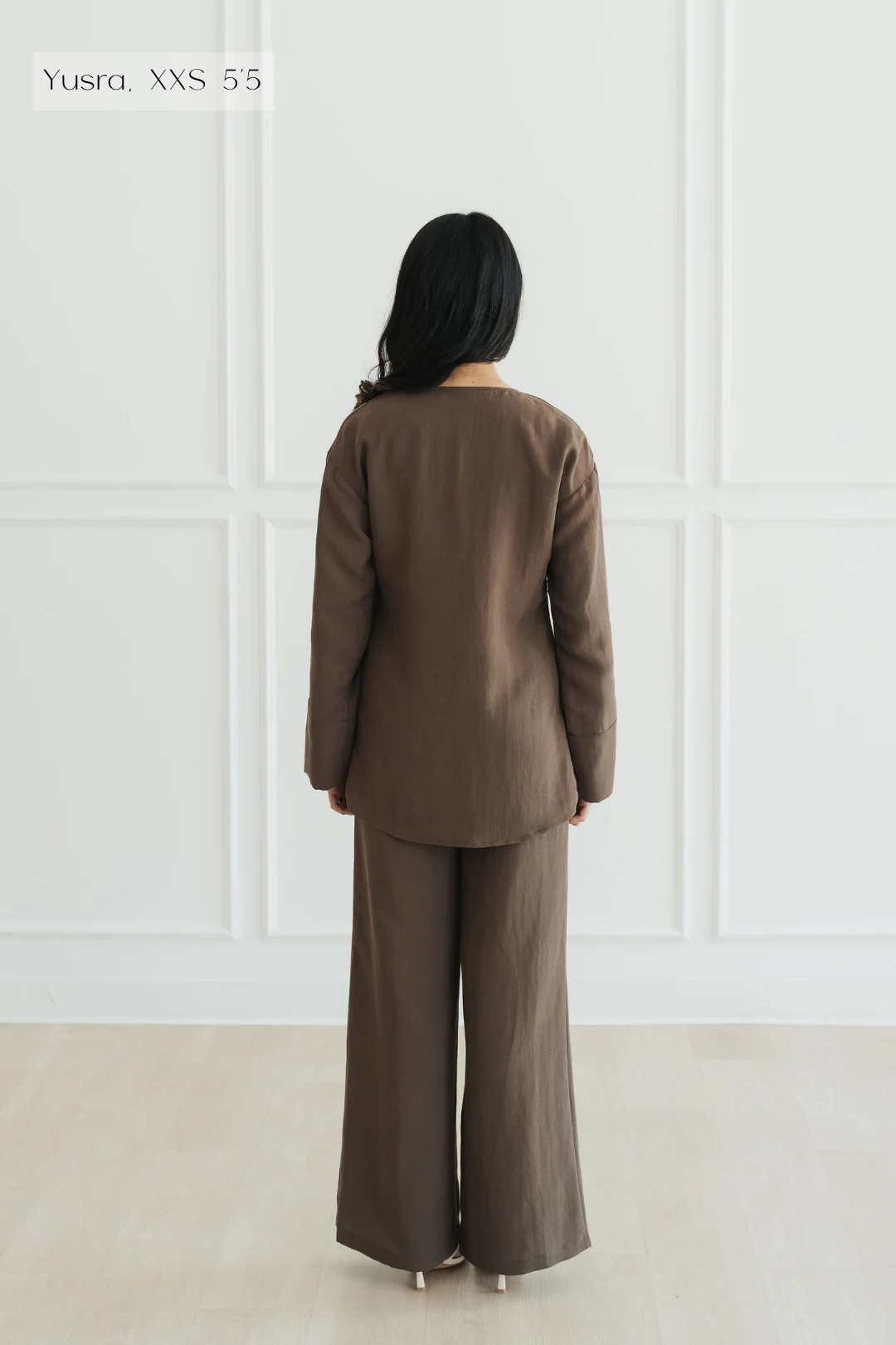 Zaina Top and Pant Set (Truffle) - Image 3